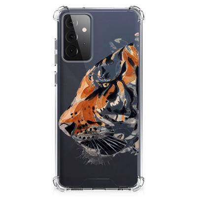 Back Cover Samsung Galaxy A72 4G/5G Watercolor Tiger Back Cover Samsung Galaxy A72 4G/5G Watercolor Tiger