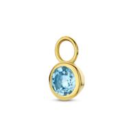 14K Geelgouden Oorringhanger December Geboortesteen 8,5x6mm - Per Stuk