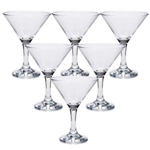 Set van 12x stuks cocktail/martini glazen transparant 190 ml