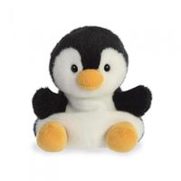 Aurora knuffel Palm Pals pinguïn zwart/wit 13 cm - thumbnail