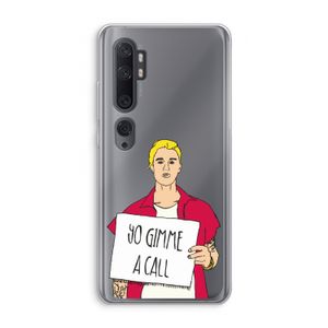Gimme a call: Xiaomi Mi Note 10 Transparant Hoesje