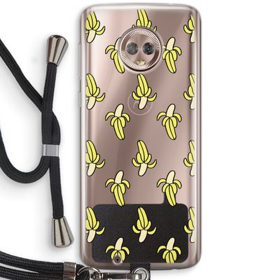 Bananas: Motorola Moto G6 Transparant Hoesje met koord