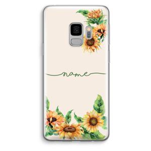 Zonnebloemen: Samsung Galaxy S9 Transparant Hoesje