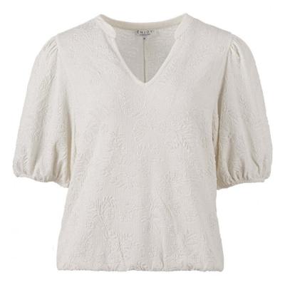 Enjoy - Beige | Dames | Blouse | Beige | S | regular | Kamst mode