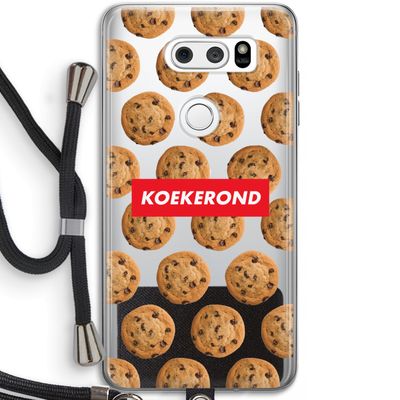 Koekerond: LG V30 Transparant Hoesje met koord