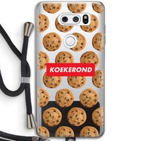 Koekerond: LG V30 Transparant Hoesje met koord