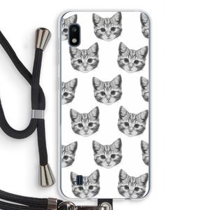 Kitten: Samsung Galaxy A10 Transparant Hoesje met koord