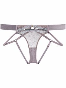 Bordelle soutien-gorge à détails de dentelle - Violet