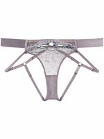 Bordelle soutien-gorge à détails de dentelle - Violet - thumbnail