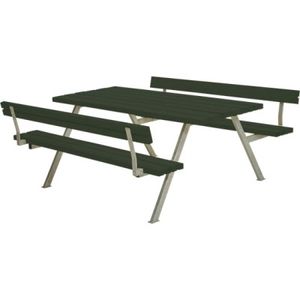 Picknicktafel Tuin Alpha Groen 2 Rugleuningen