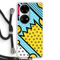 Pop Art #1: Huawei P50 Pro Transparant Hoesje met koord
