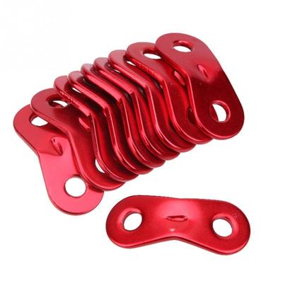 50 PCS Outdoor Camping aluminiumlegering koord lopers touw Spaners tent Guy lijn touw Spaners (rood)