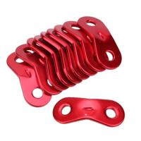 50 PCS Outdoor Camping aluminiumlegering koord lopers touw Spaners tent Guy lijn touw Spaners (rood)
