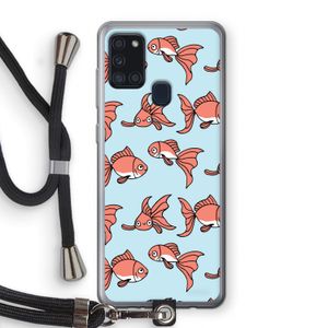 Blub: Samsung Galaxy A21s Transparant Hoesje met koord