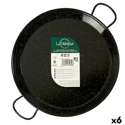 Pan La Dehesa 0234-LD 0234-LD Zwart Geëmailleerd Staal Ø 34 cm 45 x 5,5 x 34 cm (6 Stuks)