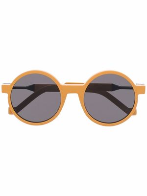 VAVA Eyewear lunettes de soleil à monture ronde - Jaune
