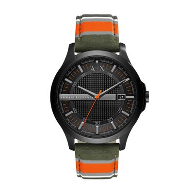 Horlogeband Armani Exchange AX2198 Leder/Textiel Multicolor 22mm