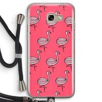 Flamingo: Samsung Galaxy A5 (2017) Transparant Hoesje met koord