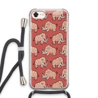 Mammoet: iPhone 7 Transparant Hoesje met koord