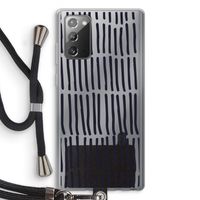 Moroccan stripes: Samsung Galaxy Note 20 / Note 20 5G Transparant Hoesje met koord