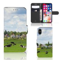 Apple iPhone X | Xs | Telefoonhoesje | Met pasjeshouder | Koeien