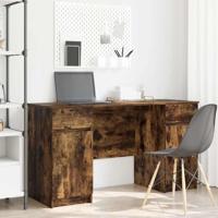 Bureau met lade Gerookt eiken 140 x 49 x 76 cm Bewerkt hout