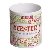 Mok meester - 300 ml - cadeau beker - leraar - Meesterdag - keramiek