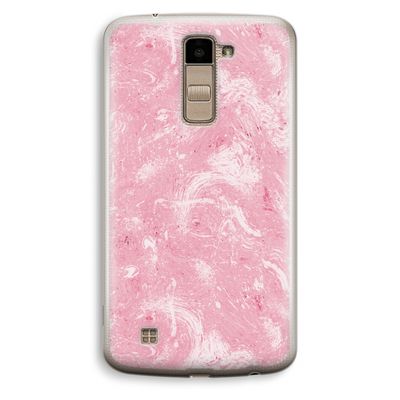 Abstract Painting Pink: LG K10 (2016) Transparant Hoesje
