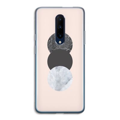 Marmeren cirkels: OnePlus 7 Pro Transparant Hoesje