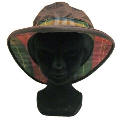 Thelma Wax Hoed Bruin / Groen