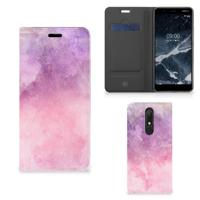 Bookcase Nokia 5.1 (2018) Pink Purple Paint