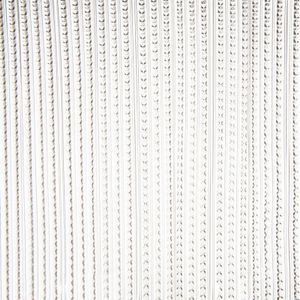 Vliegengordijn/deurgordijn grijs transparant 93 x 220 cm