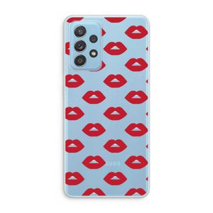 Lips: Samsung Galaxy A73 Transparant Hoesje