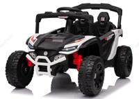 Kinderen 12V Elektroauto met Afstandsbediening Elektrische UTV-truck Kinderauto Kindervoertuig Wit