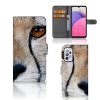 Samsung Galaxy A33 5G Telefoonhoesje met Pasjes Cheetah - thumbnail