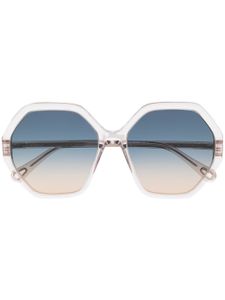 Chloé Eyewear lunettes de soleil à monture géométrique - Tons neutres