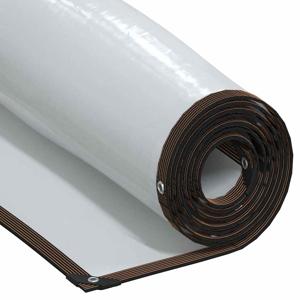 VidaXL Doorzichtig zeildoek met zeilringen 3x3 m polyethyleen