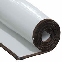 VidaXL Doorzichtig zeildoek met zeilringen 3x3 m polyethyleen