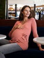 Zwangerschapstrui Laurent ENVIE DE FRAISE terracotta - thumbnail