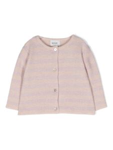 Knot cardigan Patty Stripes en maille - Rose