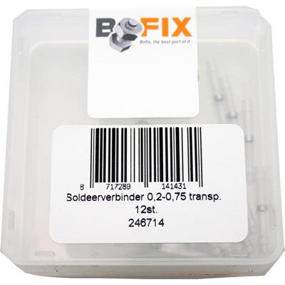 Bofix Soldeerverbinder 0,2-0,75 transp. per 12 stuks