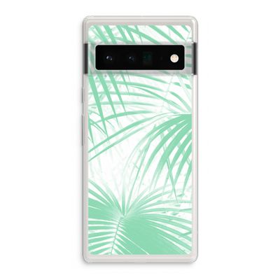 Palmbladeren: Google Pixel 6 Pro Transparant Hoesje