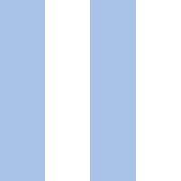 Blauwe en witte tinten behang verticale strepen