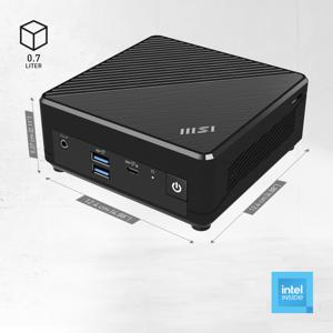 MSI Cubi N ADL-N100 FS 4GB 128GB W11P Intel® N DDR4-SDRAM HDD+SSD Windows 11 Pro Mini PC Zwart