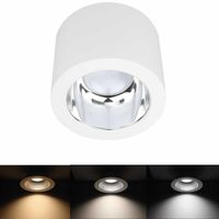 Opbouw armatuur wit rond 13W 1050 lumen dimbaar lichtkleur instelbaar 3000K 4000K of 5700K