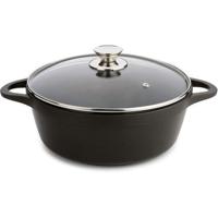 Kookpot met Deksel Valira BLACK IND 24CM Ø 24 cm Zwart Aluminium