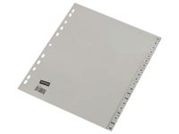 Ahrend ofc-tab1 tabbladen a4 a - z grijs / set 20 stuks