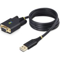 StarTech.com 1P3FFCNB-USB-SERIAL seriële kabel Zwart 1 m USB Type-A DB-9
