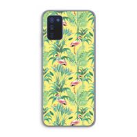 Flamingo party: Samsung Galaxy A03s Transparant Hoesje