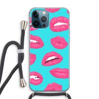 Bite my lip: iPhone 12 Pro Max Transparant Hoesje met koord
